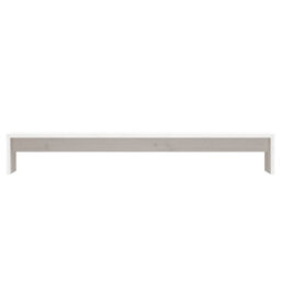 Berkfield Monitor Stand White 100X27X15 Cm Solid Wood Pine - thumbnail 5