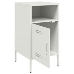 Berkfield Bedside Cabinets 2 Pcs White 36X39X68 Cm Steel - thumbnail 8