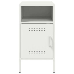 Berkfield Bedside Cabinets 2 Pcs White 36X39X68 Cm Steel - thumbnail 5