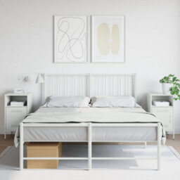 Berkfield Bedside Cabinets 2 Pcs White 36X39X68 Cm Steel - thumbnail 1