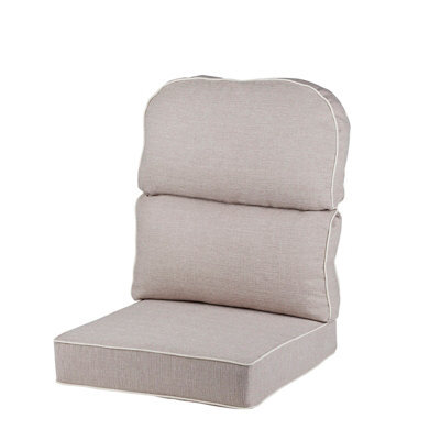 Alfresia Conservatory Furniture Cushion In Cotton With Luxury Foam Filling, Low Back, Arran Natural, 65(H)Cm X 54(W)Cm X 63(D)Cm - image 1