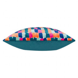 furn. Furn Metro Blocks Velvet Jacquard Cushion Cover - thumbnail 3