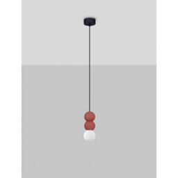 Luminosa Lighting Luminosa Zero Ii Slim Pendant Ceiling Light Red Led G9 1X5W - thumbnail 3