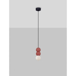 Luminosa Lighting Luminosa Zero Ii Slim Pendant Ceiling Light Red Led G9 1X5W - thumbnail 4