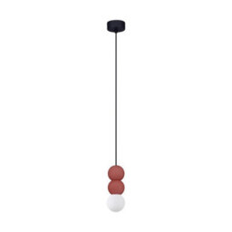 Luminosa Lighting Luminosa Zero Ii Slim Pendant Ceiling Light Red Led G9 1X5W - thumbnail 1