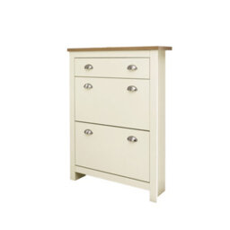 Gfw Lancaster 2 Door 1 Drawer Shoe Cabinet Cream - thumbnail 5