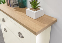 Gfw Lancaster 2 Door 1 Drawer Shoe Cabinet Cream - thumbnail 3