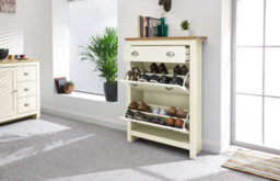 Gfw Lancaster 2 Door 1 Drawer Shoe Cabinet Cream - thumbnail 2