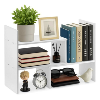 White Desktop Bookcase Organizer For Office Use - image 1