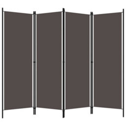 Vidaxl 4-Panel Room Divider Anthracite 200X180 Cm Room Dividers - thumbnail 2