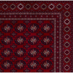 Red Traditional Bordered Stain-Resistant Rug For Bedroom, & Dining Room, Easy To Clean Bordered Area Rug-120Cm X 170Cm - thumbnail 4