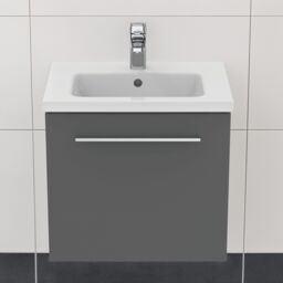 Ideal Standard I.life S Matt Quartz Grey Wall-Mounted Vanity Unit & Basin Set With 1 Chrome Effect Handle (W)500mm (H)440mm - thumbnail 2