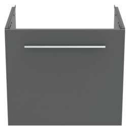 Ideal Standard I.life S Matt Quartz Grey Wall-Mounted Vanity Unit & Basin Set With 1 Chrome Effect Handle (W)500mm (H)440mm - thumbnail 4