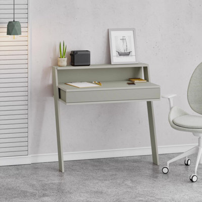 Fwstyle 1 Drawer Modern Home Office Ash Green Desk Wallmounted - image 1
