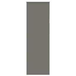 Berkfield Durable Roller Blind Blackout Grey 85X210 Cm Fabric Width 80.7 Cm Polyester - thumbnail 2