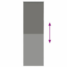 Berkfield Durable Roller Blind Blackout Grey 85X210 Cm Fabric Width 80.7 Cm Polyester - thumbnail 5