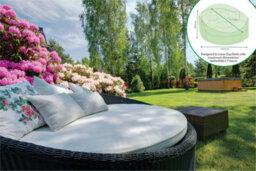 Netagon Garden Outdoor Water Resistant Day Bed Lounger Sofa Chair Cover Protector