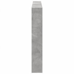 Berkfield Headboard Cabinet With Led Concrete Grey 160X17X102 Cm - thumbnail 7