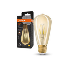 Osram Vintage 1906 Led Edison Filament Lamp Bulb 55W Warm White Dimmable 4 Pack - thumbnail 4