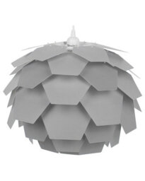 Wyld And Coco Scandinavian-Inspired Pendant Lamp With Grey Pine-Conce Shade, W40 X D40 X H165Cm - thumbnail 1