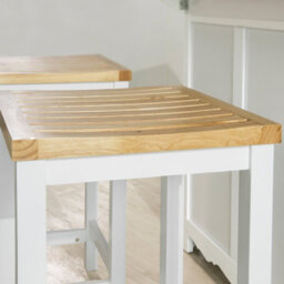 Sobuy Fst29-Nwx2,set Of 2 Bar Stools,wood Effect,w35Xd35Xh60 - thumbnail 4