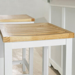 Sobuy Fst29-Nwx2,set Of 2 Bar Stools,wood Effect,w35Xd35Xh60 - thumbnail 9