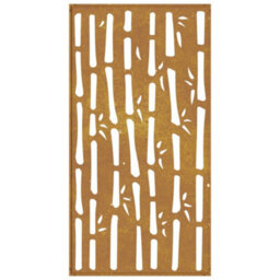Walplus Garden Wall Decoration 105X55 Cm Corten Steel Bamboo Design - thumbnail 5