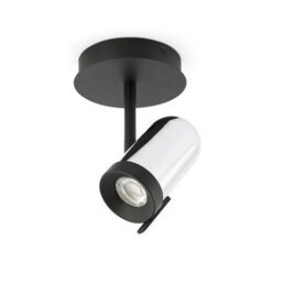 Luminosa Lighting Luminosa Orleans 1 Light Spotlight Chrome, Black, Gu10