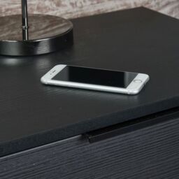 Hong Kong Ready Assembled Matt Black No Effect 4 Drawer Smart Chest (H)505mm (W)1120mm (D)415mm - thumbnail 5