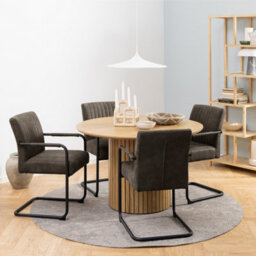 Furniture To Go Adele Dining Chair In Grey Fabric Set Of 2 - thumbnail 4