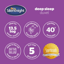 Silentnight Deep Sleep Duvet, 13.5 Tog, White, Single - thumbnail 8