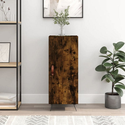 Berkfield Sideboard Smoked Oak 34.5X34X90 Cm Engineered Wood - image 1