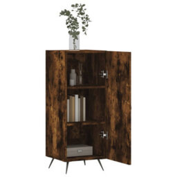 Berkfield Sideboard Smoked Oak 34.5X34X90 Cm Engineered Wood - thumbnail 4
