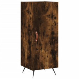Berkfield Sideboard Smoked Oak 34.5X34X90 Cm Engineered Wood - thumbnail 2