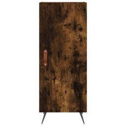 Berkfield Sideboard Smoked Oak 34.5X34X90 Cm Engineered Wood - thumbnail 6