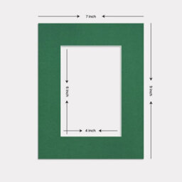 Ak Frames 9X7 Emerald Picture Mounts To Fit 6X4 Aperture Size - Mount Board Only (No Frame Included) - thumbnail 3