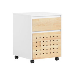 Sobuy Ask06-Nw, Home Office Mobile File Cabinet Printer Stand Storage Cabinet On Wheels ,wood Effect,w45Xd45Xh59