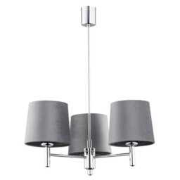 Luminosa Lighting Luminosa Bolzano Plus Multi Arm Pendant Ceiling 3 Light Cream, Chrome - thumbnail 2