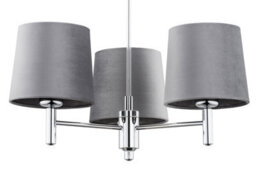 Luminosa Lighting Luminosa Bolzano Plus Multi Arm Pendant Ceiling 3 Light Cream, Chrome - thumbnail 3