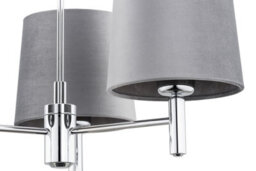 Luminosa Lighting Luminosa Bolzano Plus Multi Arm Pendant Ceiling 3 Light Cream, Chrome - thumbnail 4