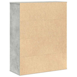Berkfield Bookcase Concrete Grey 60X24X76.5 Cm Engineered Wood - thumbnail 7
