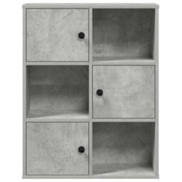 Berkfield Bookcase Concrete Grey 60X24X76.5 Cm Engineered Wood - thumbnail 5