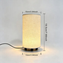 Amorly Small Bedside Table Lamps,beige Linen Shade Plug In Nightstand Lamp,led Bulb Included,decorative Desk Lamp For Bedroom Living Room - thumbnail 6