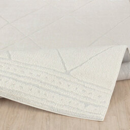 Livabliss Freud-Modern Ivory Off-White High Pile Living Dining Bedroom Rug 160 X 213 Cm Easy Care, Non Shedding - thumbnail 4