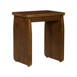 Sweeek - Exotic Bedside Table, Side Table Acacia Wood Walnut Coloured 40X30X45 Cm - Asha - thumbnail 2