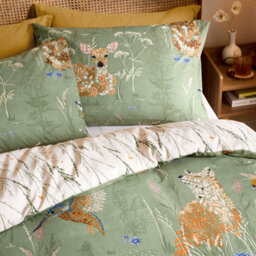 furn. Furn Meadow Flora Reversible Printed Duvet Cover Set - thumbnail 3