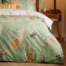 furn. Furn Meadow Flora Reversible Printed Duvet Cover Set - thumbnail 4