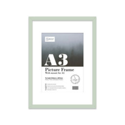 A3 Mint Green Picture Frame With Mount For A4 (21 X 29.7Cm -8.3 X 11.7In) Poster, Photo, Artwork, Or Print. - thumbnail 1
