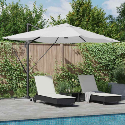 Berkfield Cantilever Roma Parasol Beige, Black 352 X 251 X 265 Cm - image 1