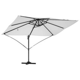 Berkfield Cantilever Roma Parasol Beige, Black 352 X 251 X 265 Cm - thumbnail 4
